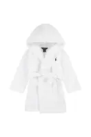 Detský bavlnený župan Polo Ralph Lauren biela farba, 8P0188