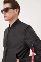 Bunda Alpha Industries MA-1 TT 191103.03, pánsky, čierna farba, prechodná