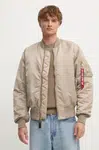 Bunda Alpha Industries pánsky, béžová farba, zimná