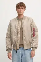 Bunda Alpha Industries pánsky, béžová farba, zimná