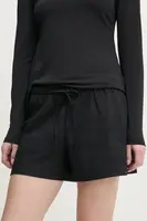 Ľanové šortky Abercrombie & Fitch