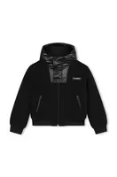 Detská bunda z vlnenej zmesi Karl Lagerfeld