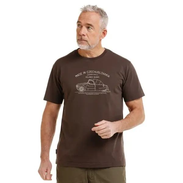 Bushman Pánské tričko Legend Velorex, tmavě hnědé XL