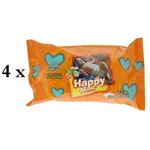 HAPPY MIMI Dětské vlhčené ubrousky 4x72 kusů