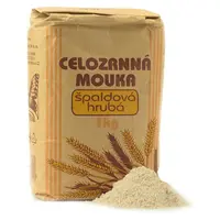 NATURAL JIHLAVA Mouka celozrnná špaldová hrubá natural 1000 g