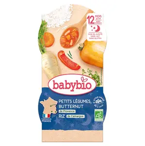 BABYBIO Jemná zeleninka s rýží 2 x 200 g