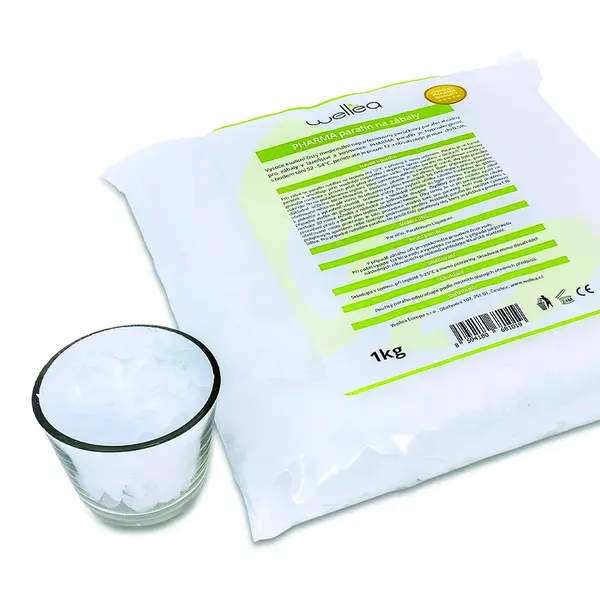 WELLEA Pharma Parafín na zábaly Perličky 52°C  1 kg