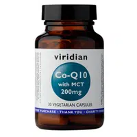 VIRIDIAN Nutrition Co-enzym Q10 with MCT 200 mg  30 kapslí