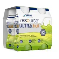 RESOURCE Ultra fruit perorální roztok jablko 4 x 200ml