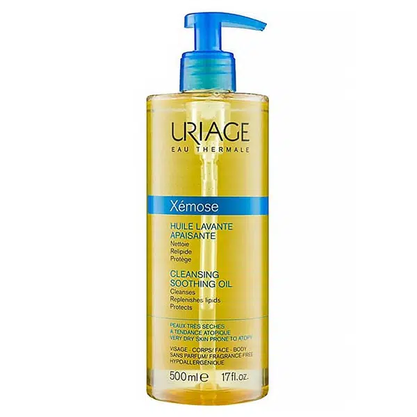 URIAGE Xémose zklidňující mycí olej na obličej a tělo 500 ml