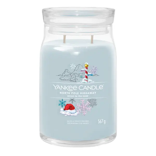YANKEE CANDLE Signature 2 knoty North Pole Hideaway sklo 567 g