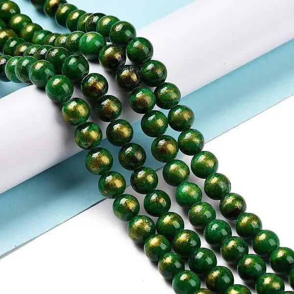 Natural Mashan Jade Beads Strands