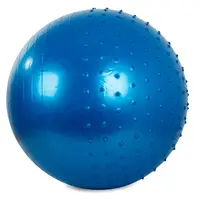 VERK GROUP Gymnastický masážní míč 65 cm s pumpičkou modrý