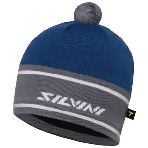 Unisex zimní čepice silvini agordo modrá/šedá l/xl