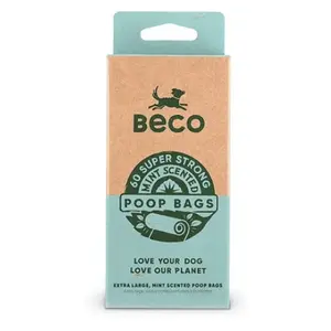 BECO Sáčky na psí exkrementy s peprmintovým aroma 60 ks