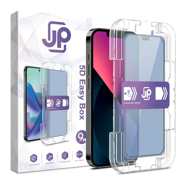 JP Easy Box 5D Tvrzené sklo, iPhone 13 / 13 Pro / 14 / 16e / 17e