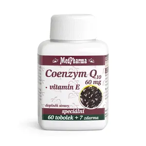 MEDPHARMA Coenzym Q10 60 mg + vitamin E 67 tobolek