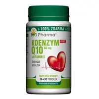 BIO PHARMA Koenzym Q10 forte 60 mg + vitamín E 30+30 tobolek