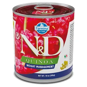 N&D Quinoa Weight Management Lamb & Brocolli pro psy 285 g