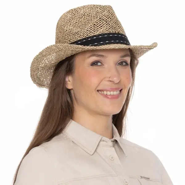 Bushman Pánský a dámský klobouk Seagrass II, béžový 57