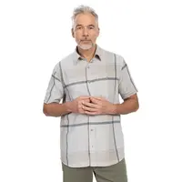 Bushman Pánská lněná košile Jason, šedá L
