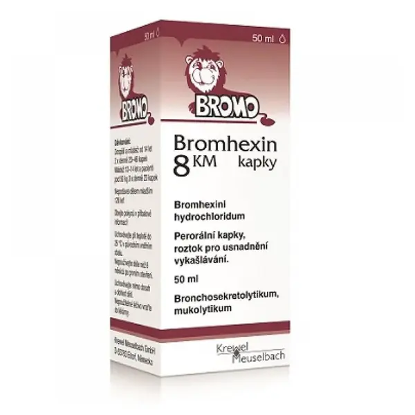 BROMHEXIN 8 KM 8mg/ml kapky 50 ml
