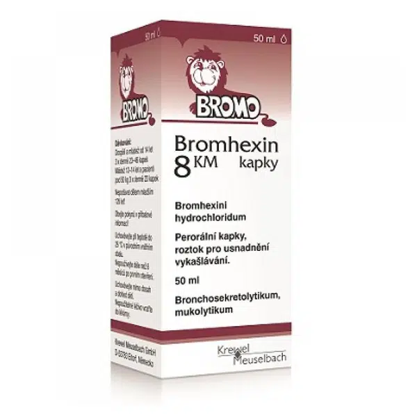 BROMHEXIN 8 KM kapky 50 ml