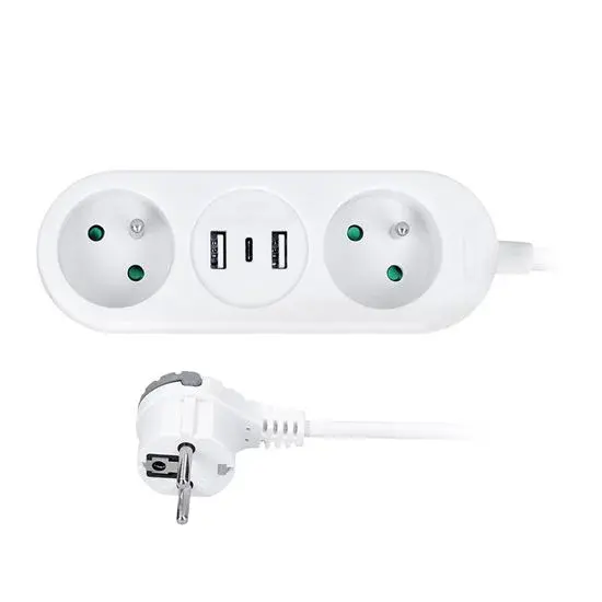 Prodlužovací kabel 2 zásuvky 1,5m SOLIGHT PP154C