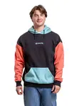 Meatfly unisex mikina Fry Black / Mango | Černá | Velikost L/XL