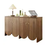 Modenvie SIDEBOARD z MDF, 147/40/80 cm, ořechový dekor, 4dveřová s nastavitelnými policemi