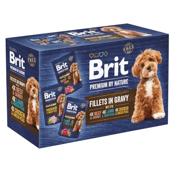 BRIT Premium Dog Fillets Gravy Multipack 1020 g