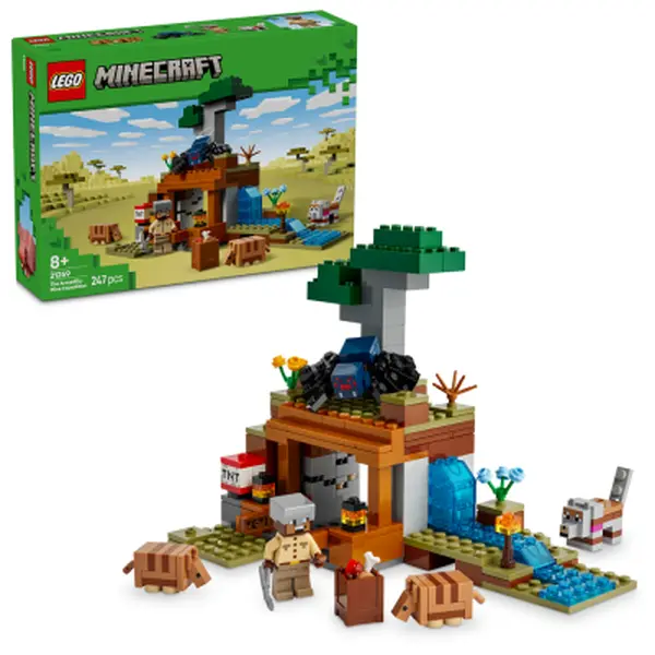 LEGO® Minecraft® 21269 Výprava do dolu a pásovec