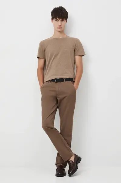 Kalhoty Medicine pánské, hnědá barva