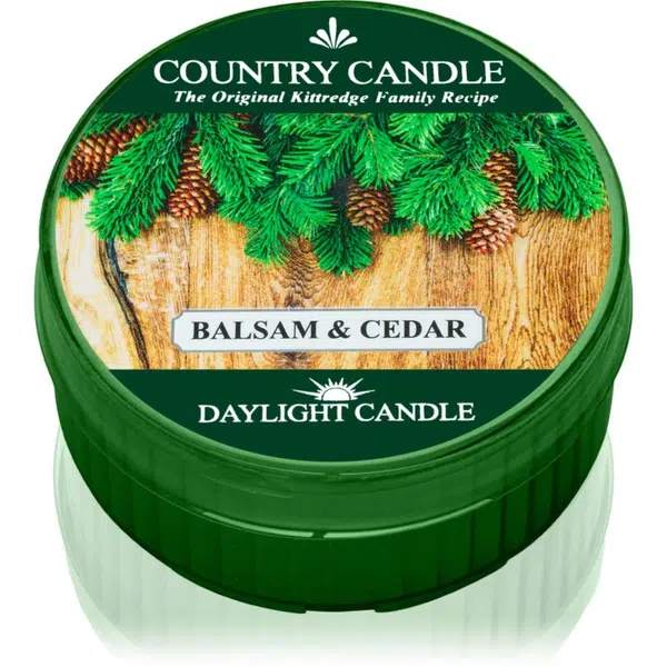 Country Candle Balsam & Cedar čajová svíčka 42 g