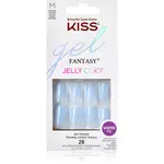 KISS Gel Fantasy Jelly Color umělé nehty Jelly Crushin 28 ks