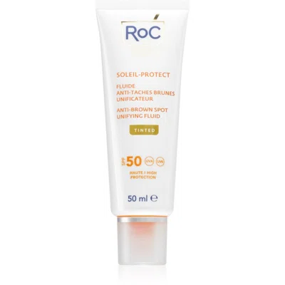 RoC Soleil Protect Anti Brown Spots Unifying Fluid Tinted tónovaný fluid pro sjednocení pleti SPF 50 s vitamínem C 50 ml