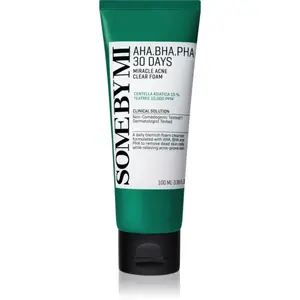 Some By Mi AHA∙BHA∙PHA 30 Days Miracle Acne Clear Foam hloubkově čisticí pěna pro problematickou pleť, akné 100 ml