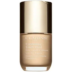 Clarins Everlasting Youth Fluid Foundation rozjasňující make-up SPF 15 odstín 101 Linen 30 ml