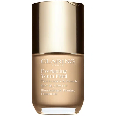 Clarins Everlasting Youth Fluid Foundation rozjasňující make-up SPF 15 odstín 101 Linen 30 ml