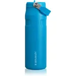 Stanley IceFlow™ Flip Straw Bottle nerezová láhev na vodu s brčkem Azure 710 ml