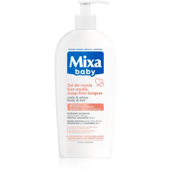 Mixa Baby sprchový gel a šampon 2 v 1 pro děti 400 ml
