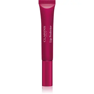 Clarins Lip Perfector Shimmer lesk na rty s hydratačním účinkem odstín 08 Plum Shimmer 12 ml