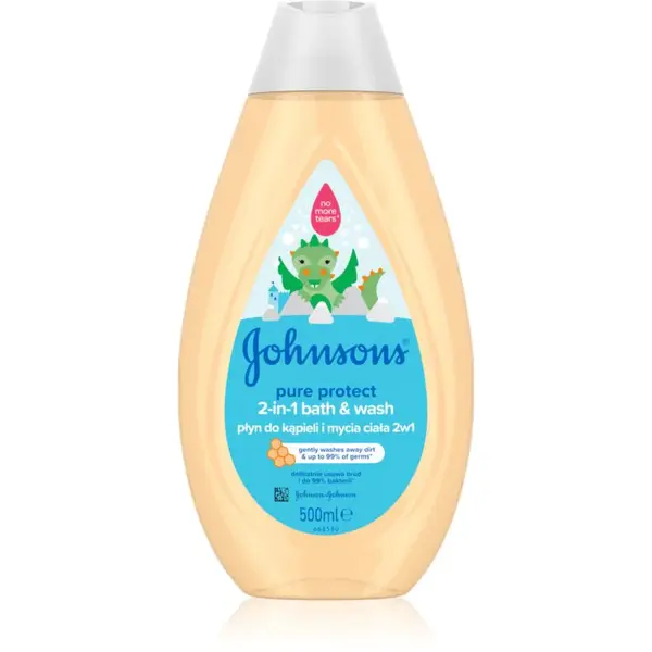 Johnson's® Wash and Bath sprchový a koupelový gel pro děti 2 v 1 500 ml