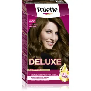 Schwarzkopf Palette Deluxe permanentní barva na vlasy odstín 4-65 Oslnivě hnědý 1 ks