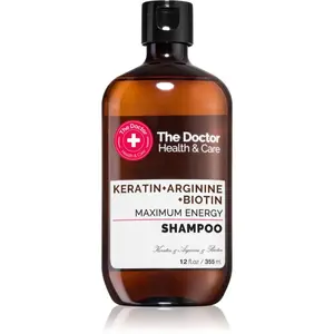 The Doctor Keratin + Arginine + Biotin Maximum Energy keratinový šampon pro posílení a lesk vlasů 355 ml