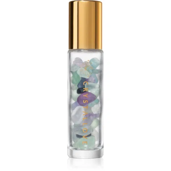 Crystallove Fluorite Rainbow Oil Bottle roll-on s krystaly plnitelný 10 ml