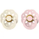 BIBS Boheme Natural Rubber Size 1: 0+ months dudlík Ivory / Blossom 2 ks