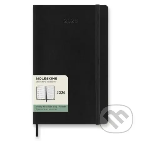 Moleskine – 12-mesačný týždenný plánovací zápisník (diár) 2026 - čierny
