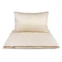 Obliečky do postieľky - béžové kvietky