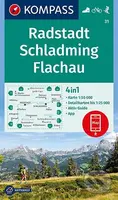 Radstadt Schladming, Flachau (Wandern - Rad - Skitouren  WK 031 (mierka 1:50 000) mit Aktiv Guide und Detailkarten)